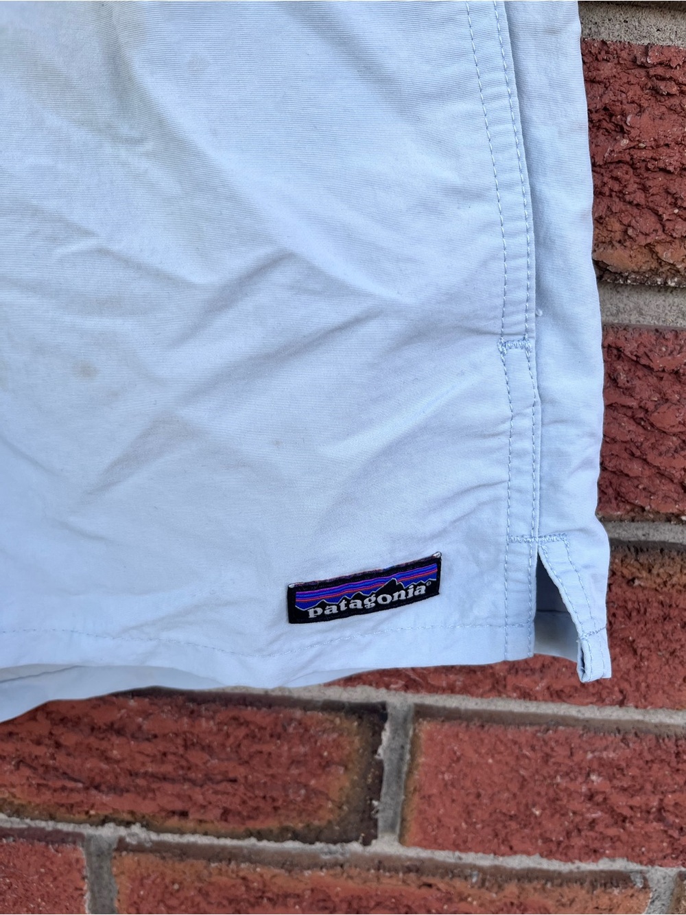 Patagonia Women's Light Blue Elastic-Waist Shorts Sz Small - Picture 2 of 11